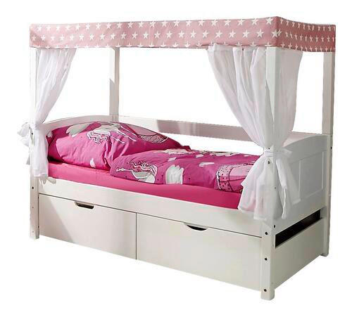 MID.YOU POSTEĽ S NEBESAMI, 80/160 cm ružová, biela