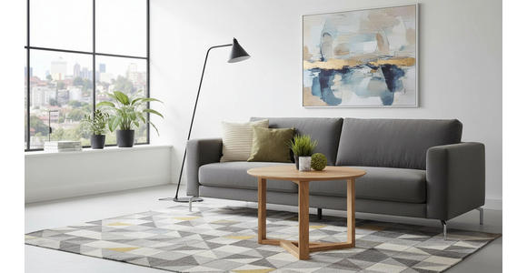 COUCHTISCH Wildeiche massiv 65/65/45 cm rund Wildeiche  - Wildeiche, Design, Holz (65/65/45cm) - Linea Natura