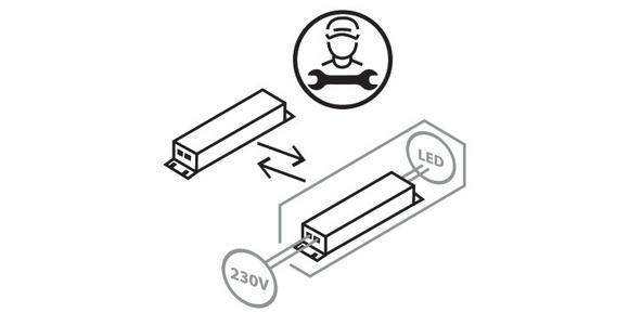 LED-DECKENLEUCHTE 45/6,6 cm - Weiß, Design, Metall (45/6,6cm) - Novel