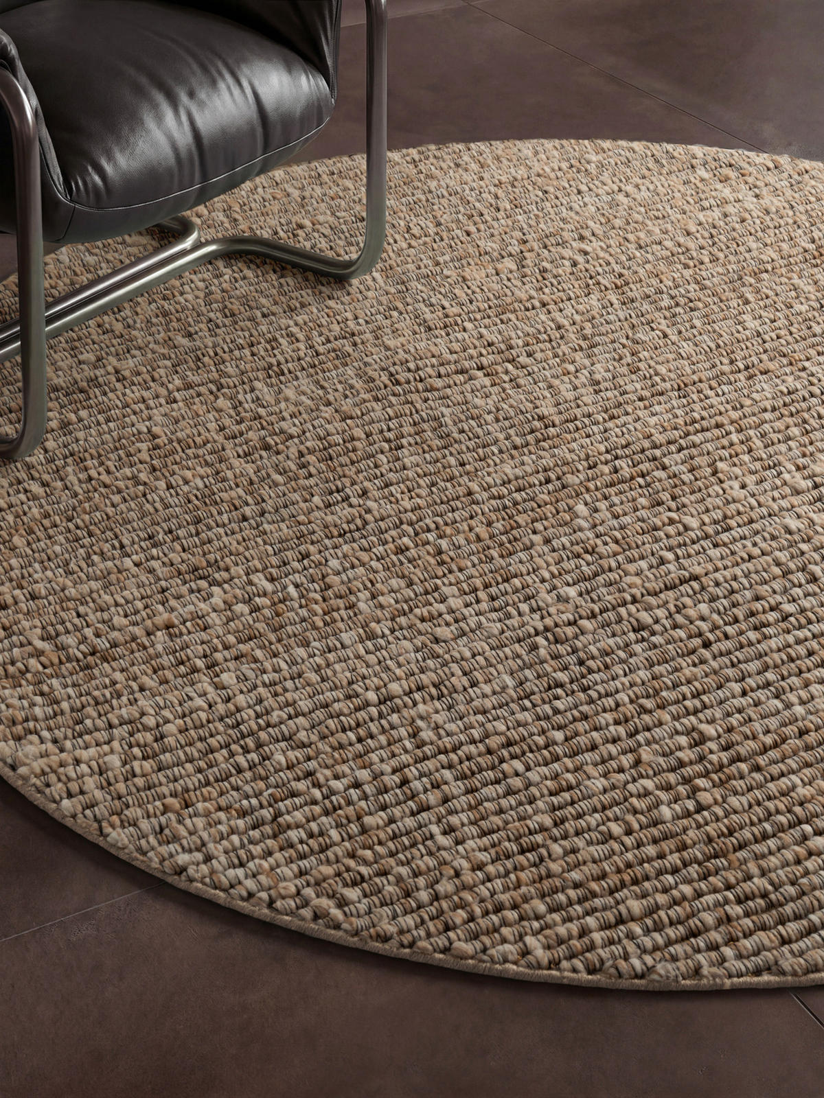 HANDWEBTEPPICH Wohnzimmer 200 cm Kollektion 1852 Wilma Multicolor, Beige rund  - Beige/Multicolor, Basics, Textil (200cm) - Villeroy & Boch
