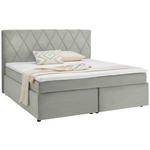 BOXSPRINGBETT 160/200 cm  in Grauweiß  - Grauweiß/Schwarz, Design, Holzwerkstoff/Kunststoff (160/200cm) - Xora