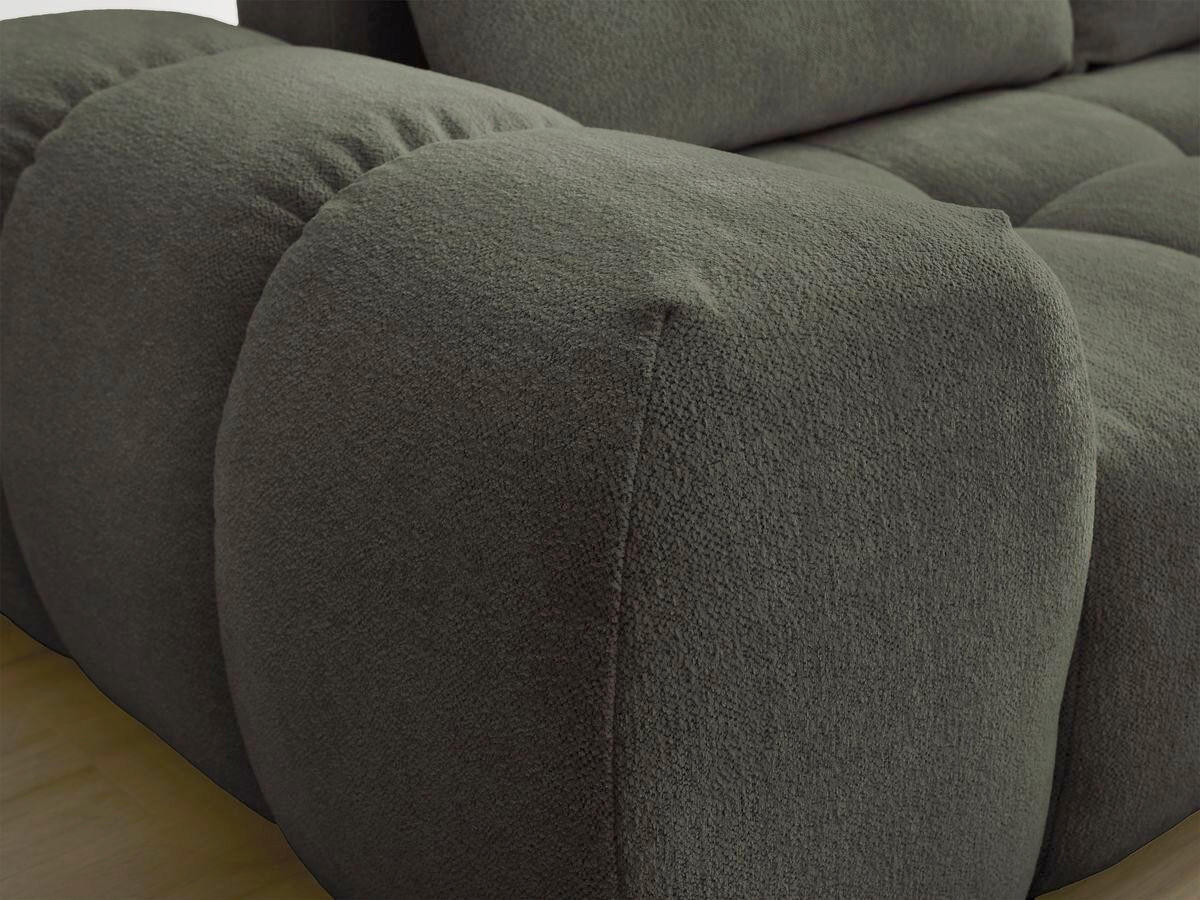 SCHLAFSOFA Flachgewebe Grün  - Schwarz/Grün, MODERN, Kunststoff/Textil (278/115/90cm)