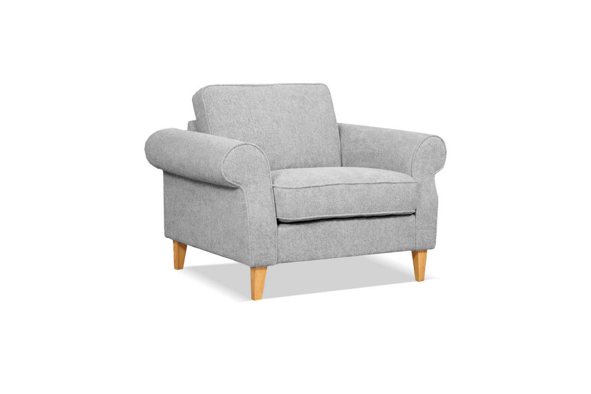 SESSEL in Grau  - Grau, Design, Textil (104/82/91cm) - Livetastic