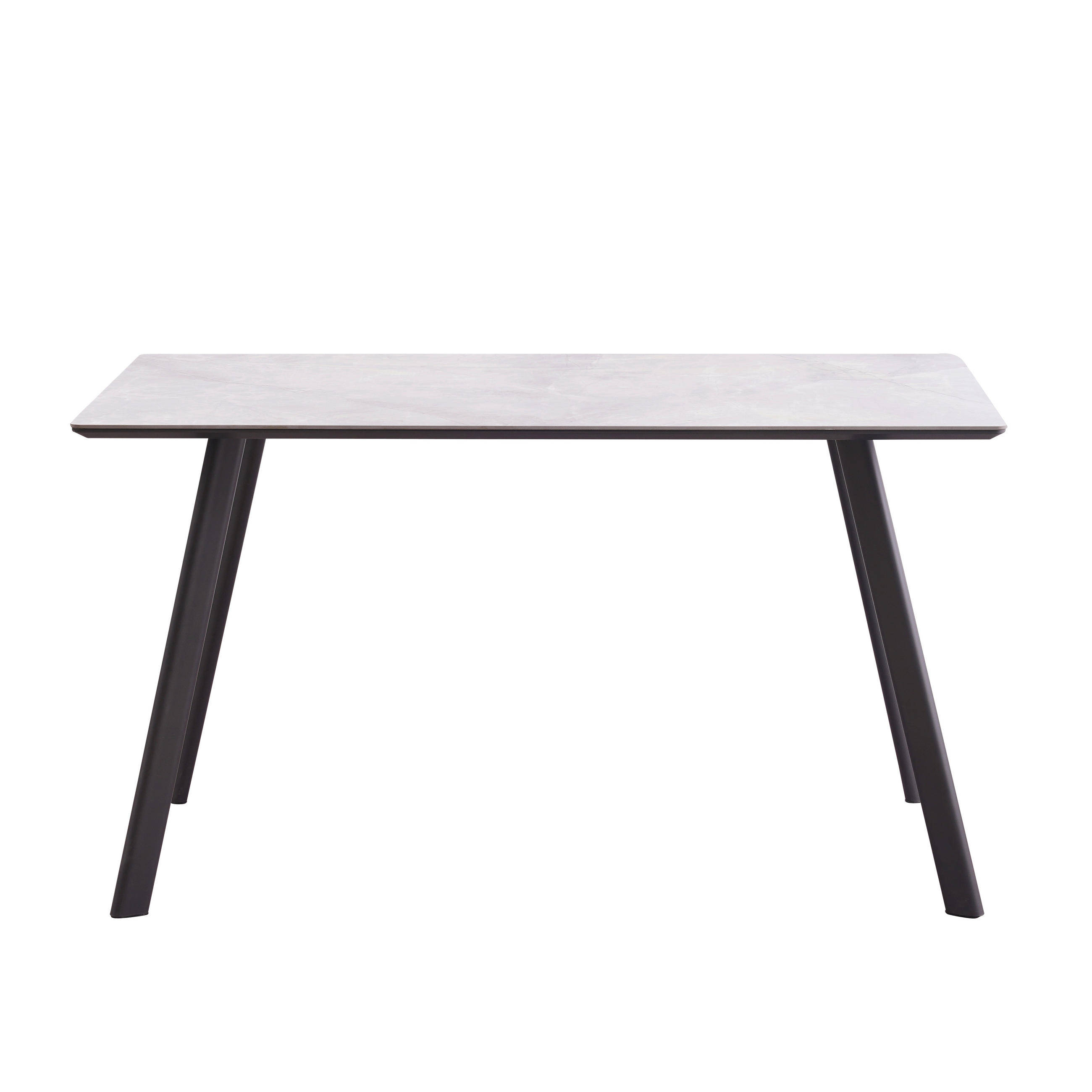 STOL ZA BLAGOVAONICU  siva, crna  metal, keramika, drvni materijal      - siva/crna, drvni materijal/metal (140/76/80cm) - Ti'me