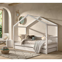 HAUSBETT Rollrost, Bettschublade 90/200 cm  in Weiß  - Naturfarben/Weiß, MODERN, Holz (90/200cm) - MID.YOU