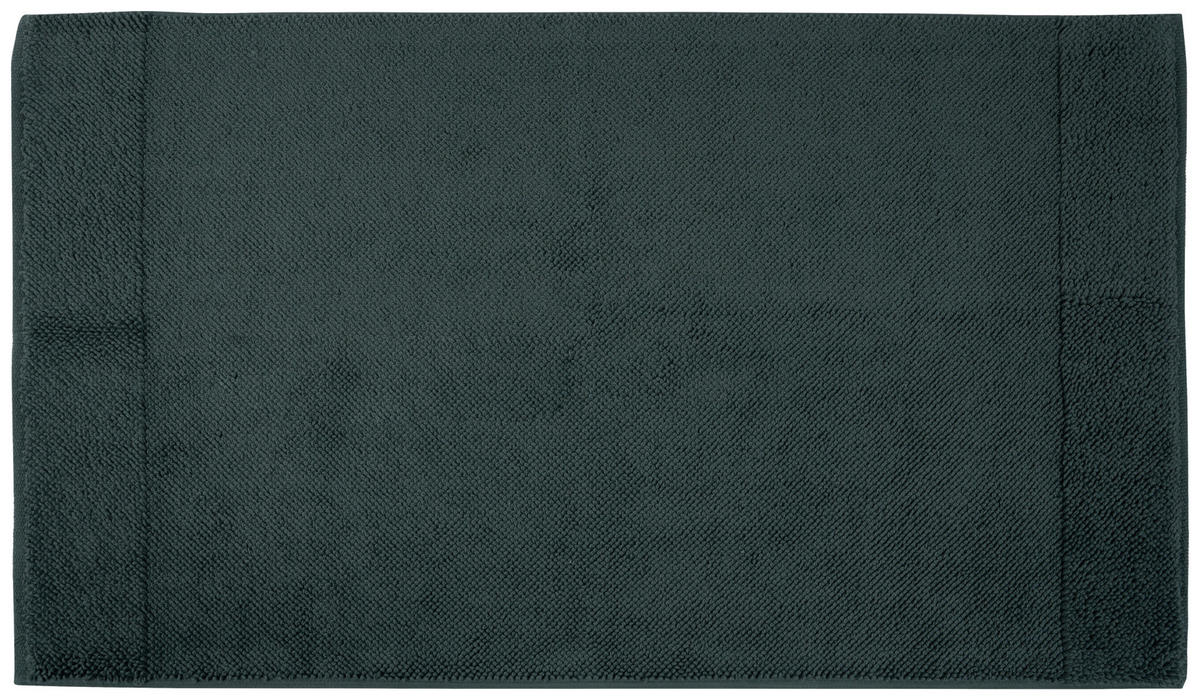 BADEMATTE Dunkelgrün 60/100 cm  - Dunkelgrün, KONVENTIONELL, Textil (60/100cm) - Bio:Vio