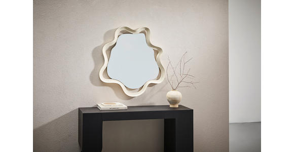 WANDSPIEGEL 80/80/3 cm  - Weiß Hochglanz/Weiß, Design, Glas/Holzwerkstoff (80/80/3cm) - Novel