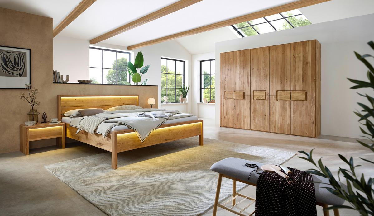 DREHTÜRENSCHRANK  in Eichefarben  - Eichefarben, MODERN, Holz (252/223/62cm) - MID.YOU