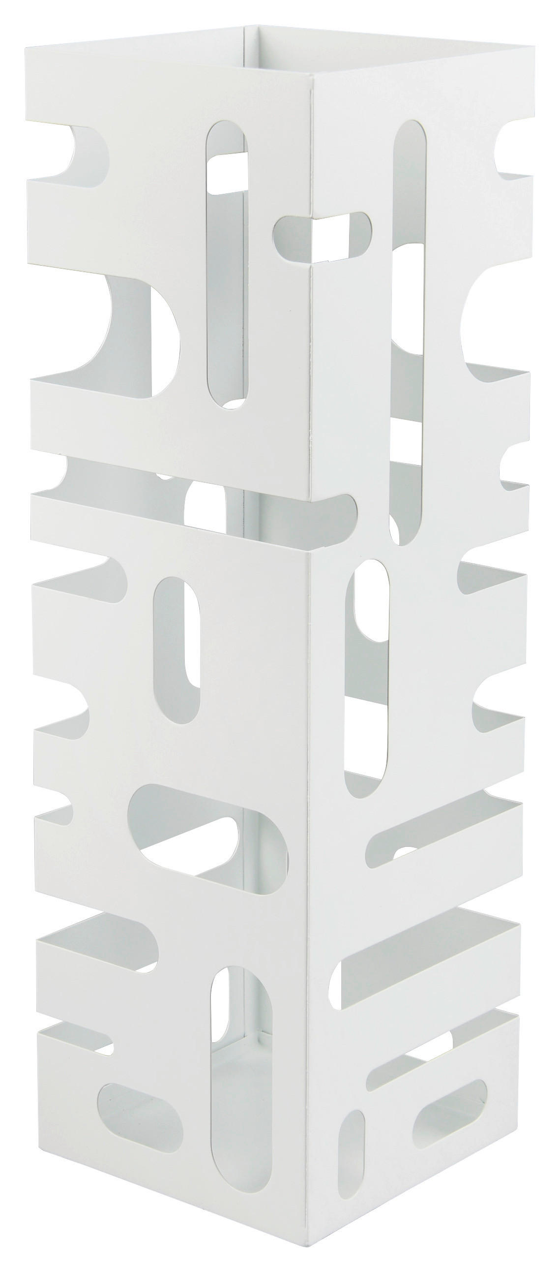 SCHIRMSTÄNDER Metall Weiß  - Weiß, MODERN, Metall (15,5/49/15,5cm)