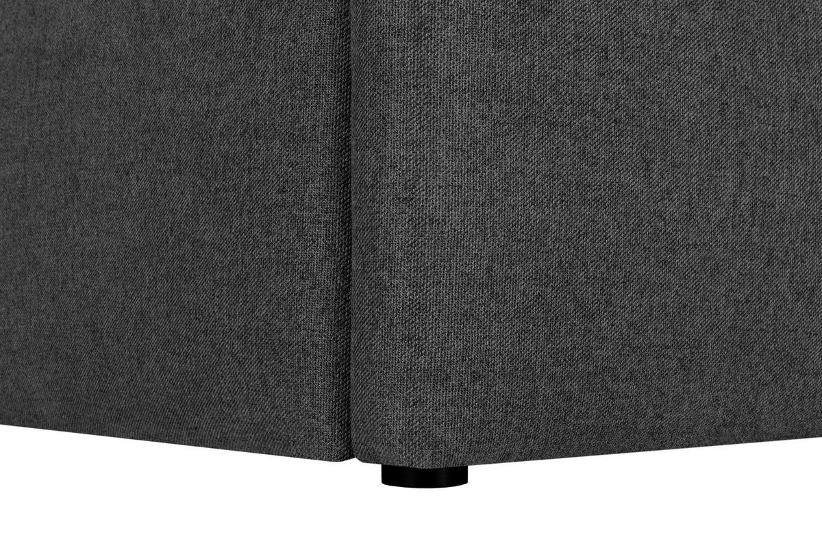 BOXBETT 160/200 cm  in Anthrazit  - Anthrazit/Schwarz, MODERN, Textil (160/200cm) - Livetastic