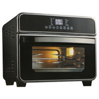 HEIßLUFTFRITTEUSE 15 l  - Schwarz Hochglanz, KONVENTIONELL, Glas/Kunststoff (35/33/28cm) - Atrigo