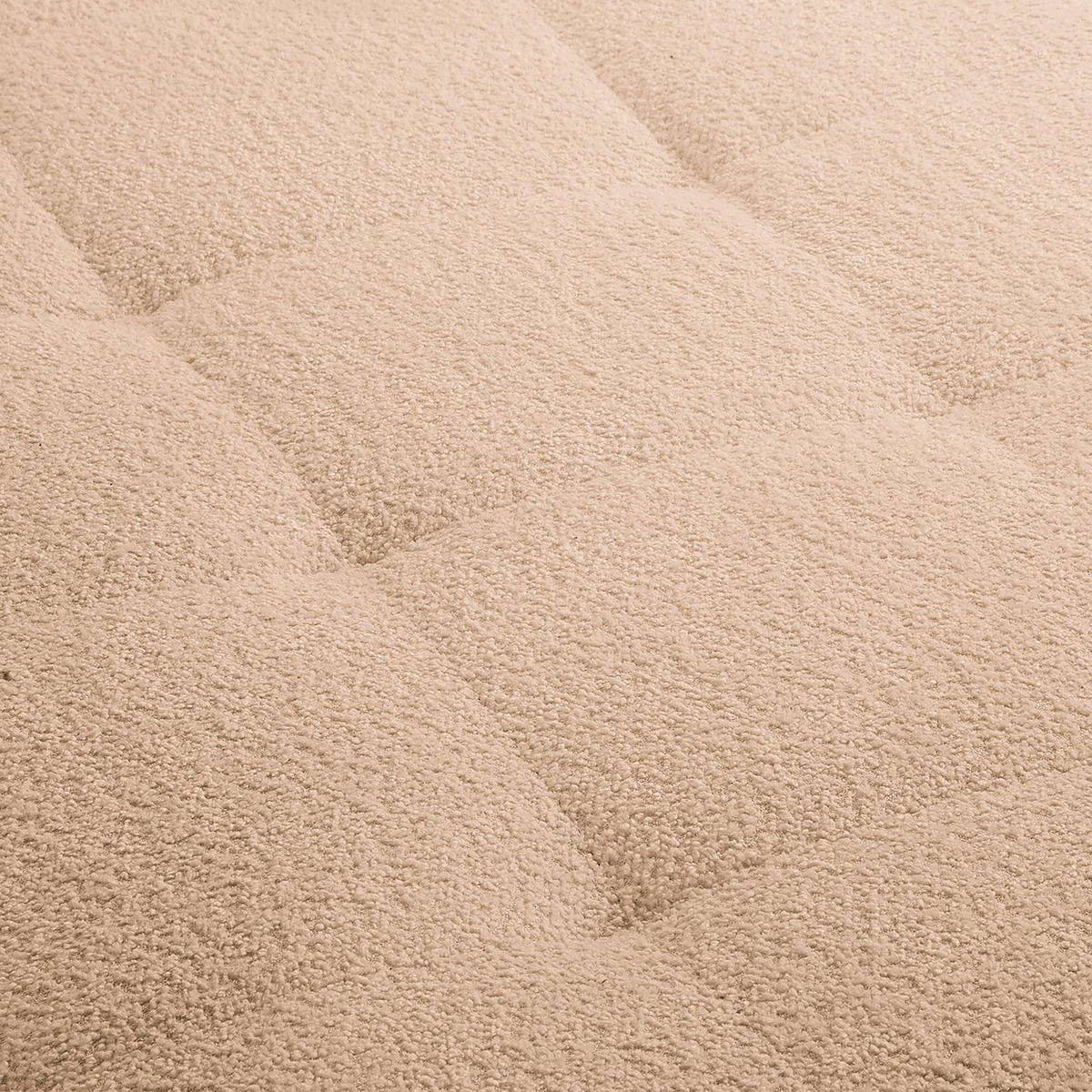 ECKSOFA inkl. Hocker Ariella Beige Bouclé  - Beige/Naturfarben, Design, Holz/Textil (161/231cm) - Livetastic