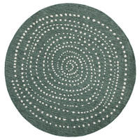 OUTDOORTEPPICH 200 cm Twin Creme, Grün  - Creme/Grün, Design, Kunststoff (200cm)