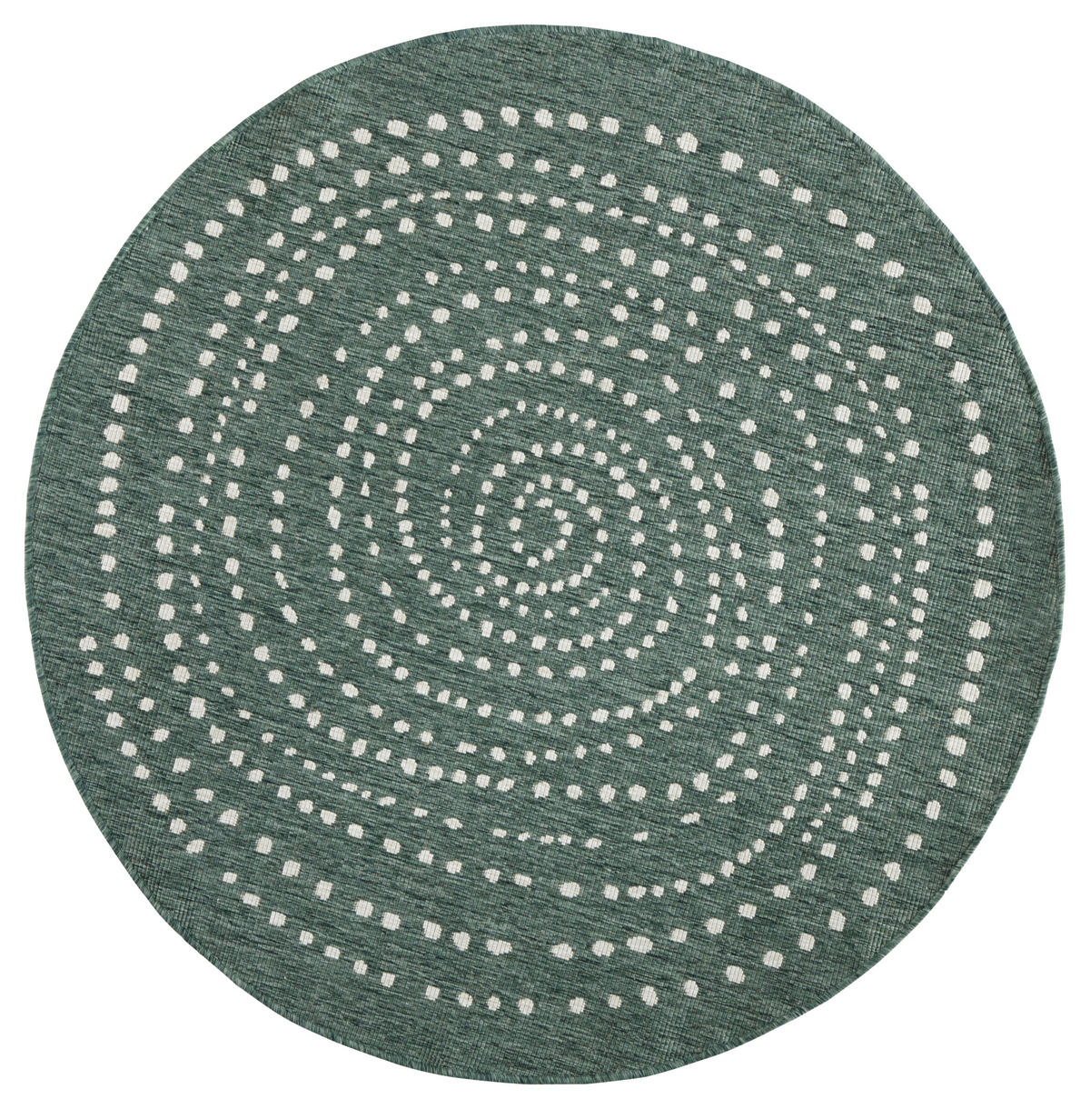 OUTDOORTEPPICH 200 cm Twin Creme, Grün  - Creme/Grün, Design, Kunststoff (200cm)