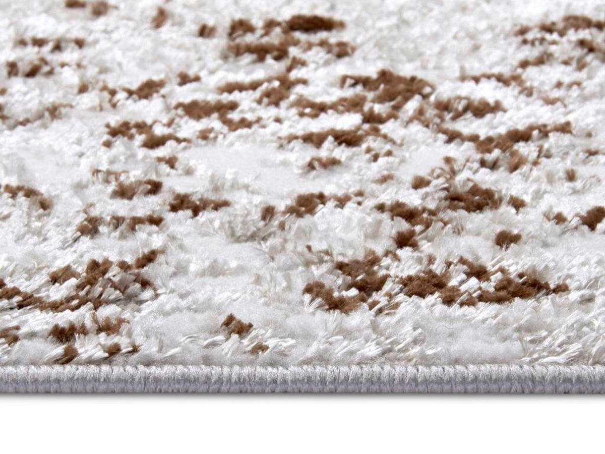 VINTAGE-TEPPICH 200/280 cm Shine Braun, Creme  - Creme/Braun, Design, Kunststoff (200/280cm)