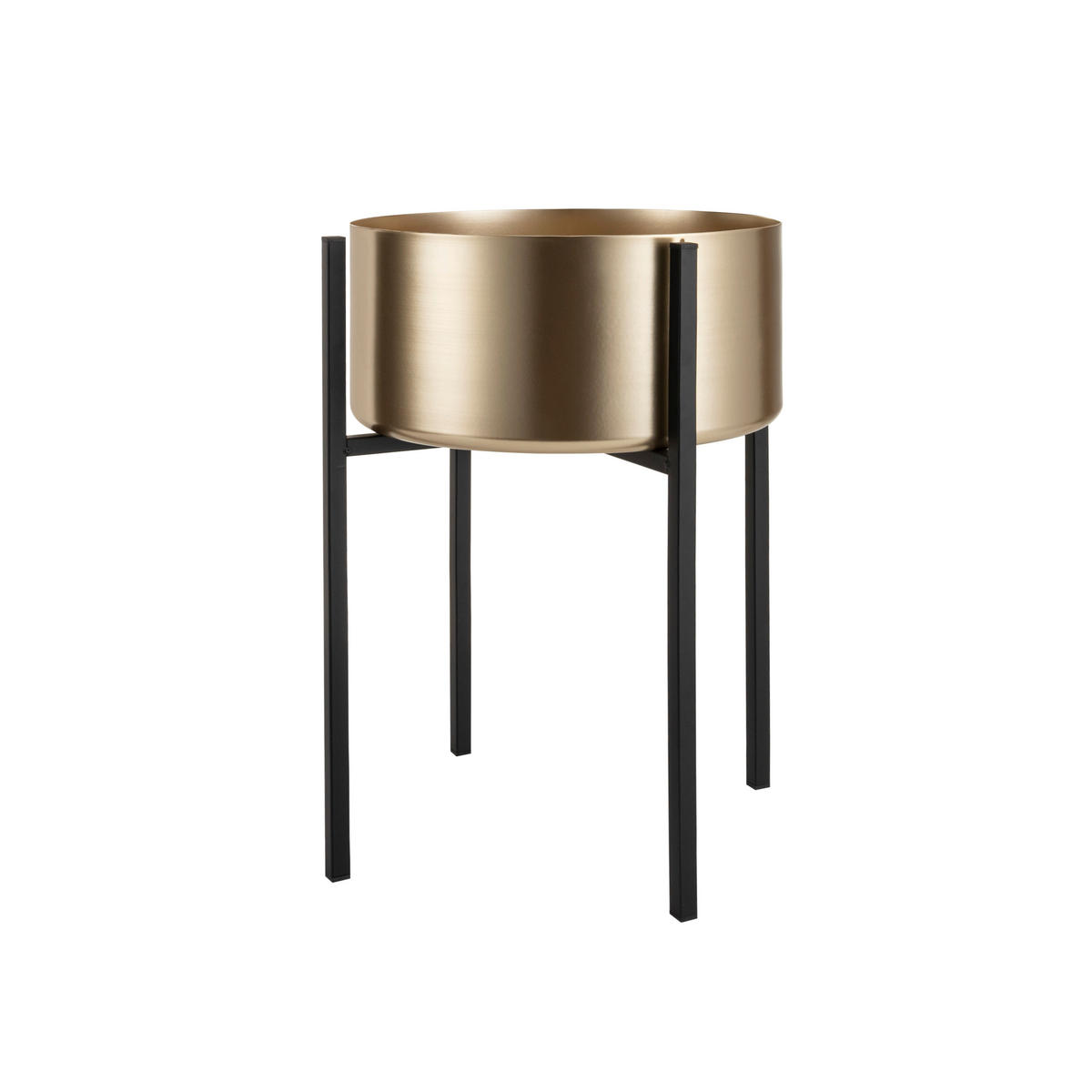 SAKSIJA ZA BILJE  metal  - zlatna/crna, Trendi, metal (33,5/45cm) - Ambia Home