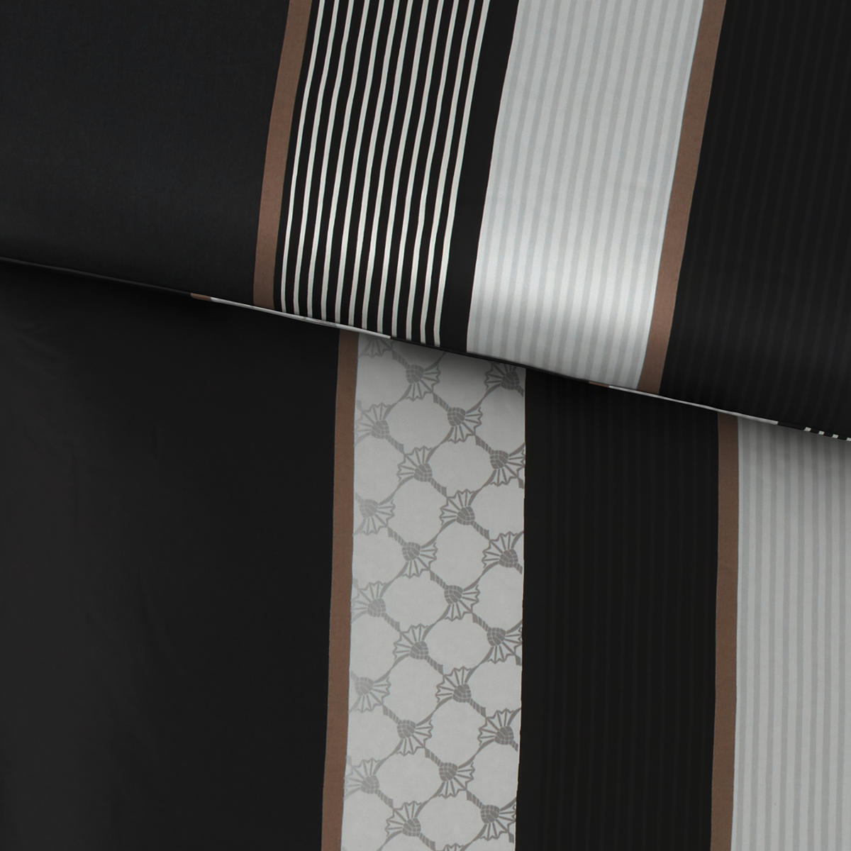 ÁGYNEMŰHUZAT-GARNITÚRA 140/200 cm  - fekete/fehér, Design, textil/természetes anyagok (140/200cm) - Joop!