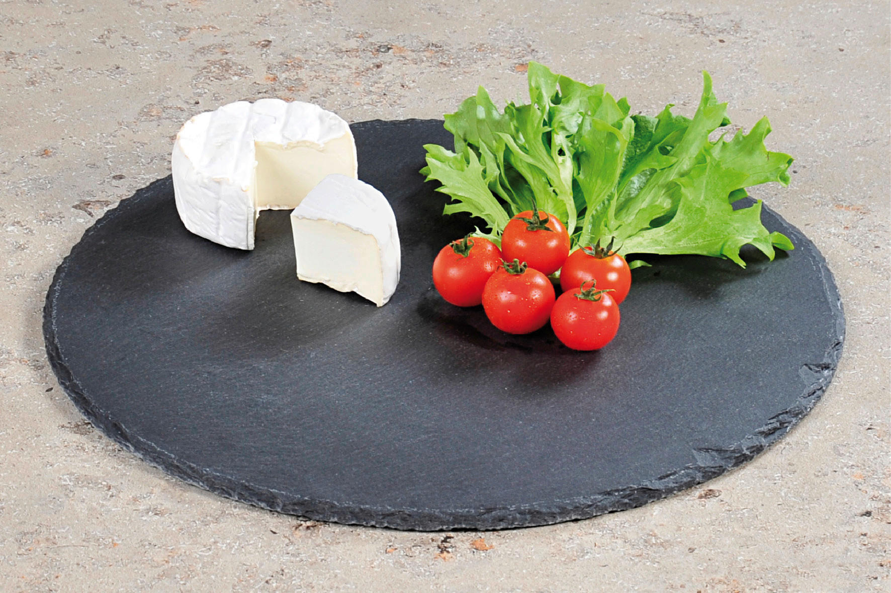 SERVIERPLATTE - Schwarz, Basics, Stein (35,5cm) - Homeware Profession.