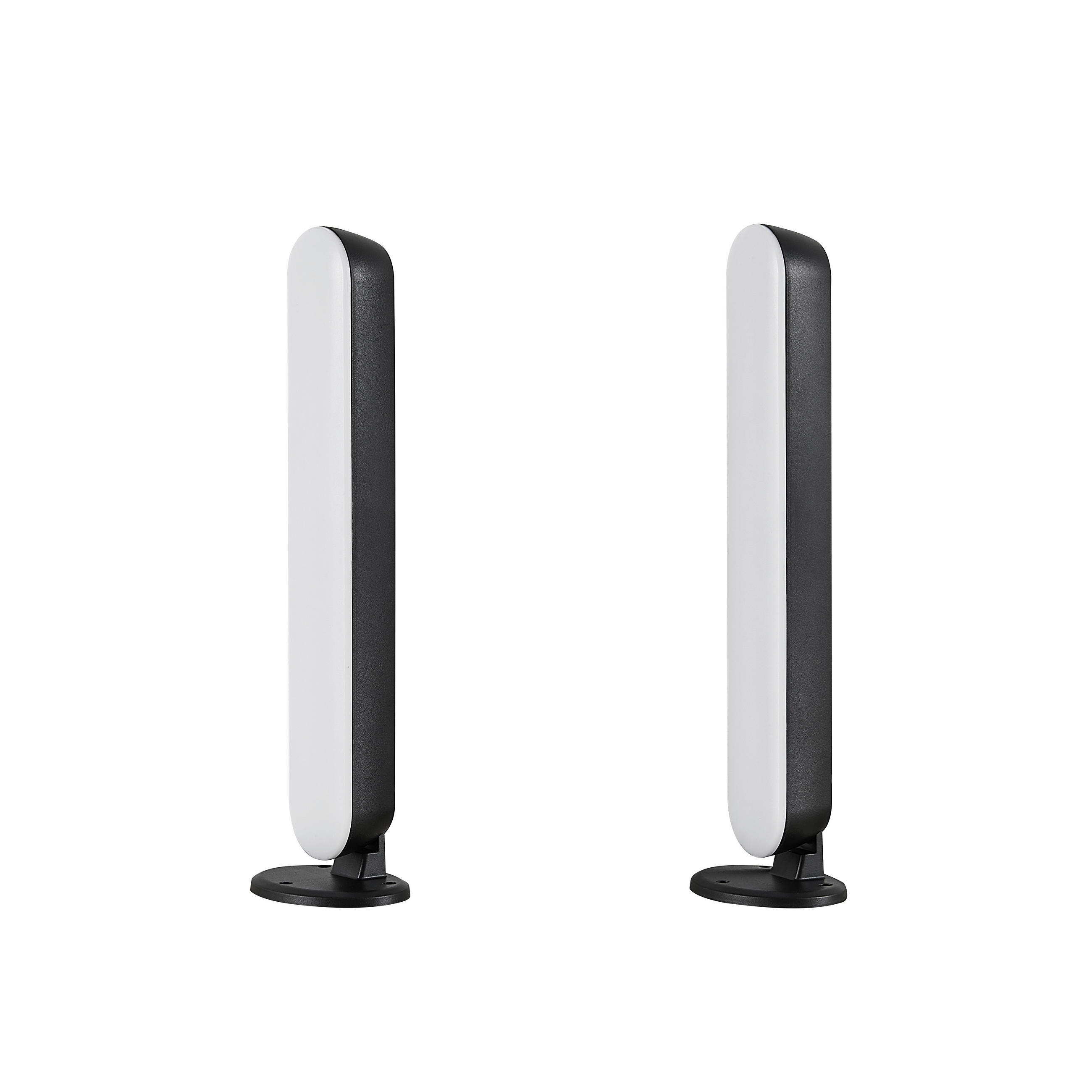 STONA LED LAMPA - crna, Trendi, plastika (3,5/28/4,5cm)