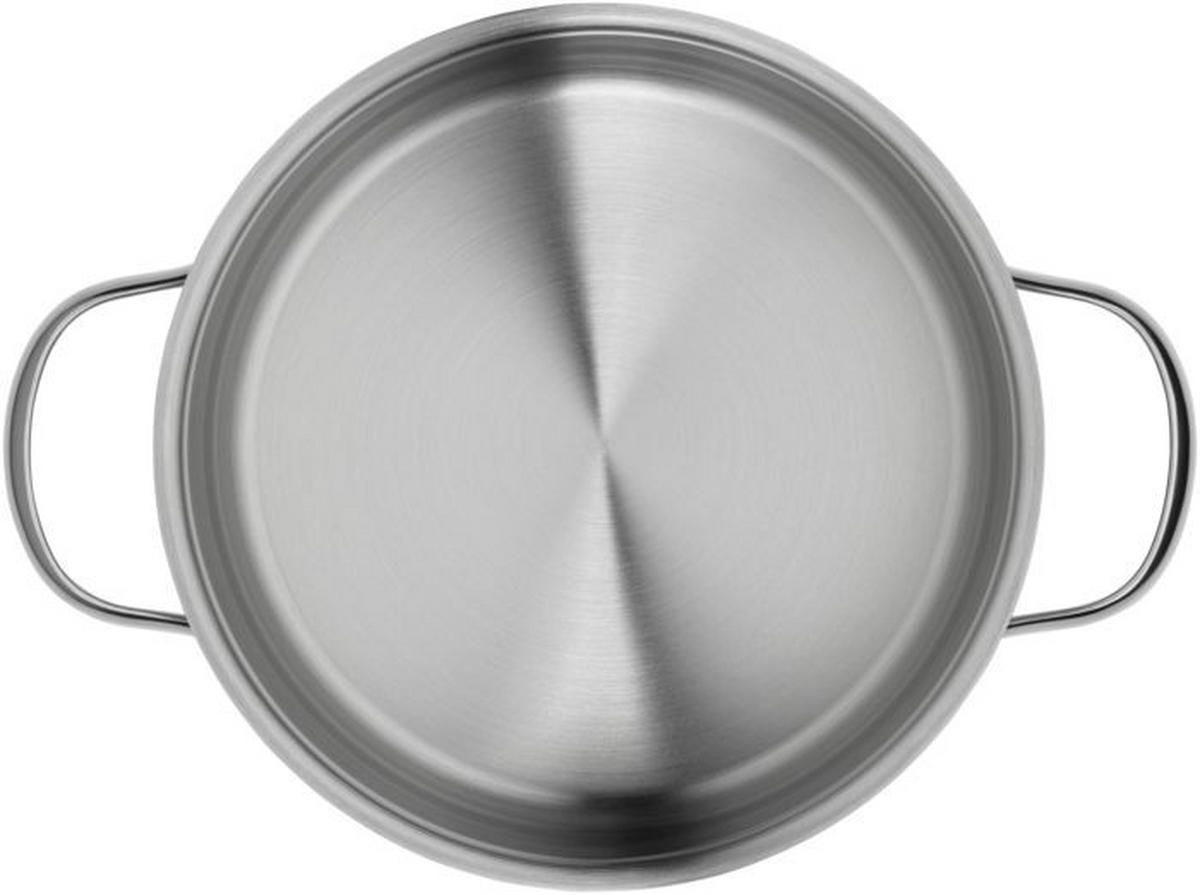 BRATENTOPF Provence Plus 2,5 L  - Klar/Edelstahlfarben, Design, Glas/Metall (20cm) - WMF