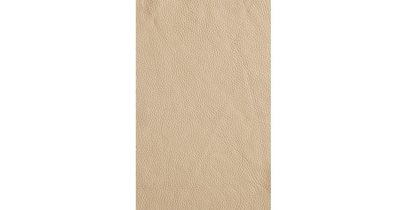 ARMLEHNSTUHL  Sitzfläche 360° drehbar, automatische Rückholfunktion  Echtleder  - Sandfarben/Schwarz, Design, Leder/Metall (62/85/64cm) - Novel