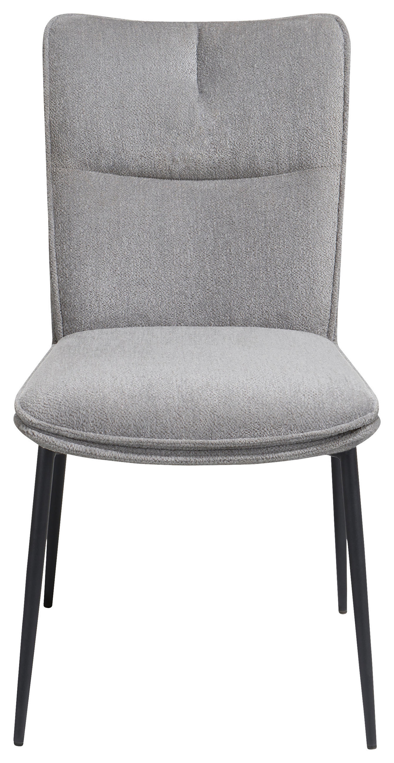 STOLICA  svijetlo siva  metal, tekstil      - svijetlo siva/crna, Design, metal/tekstil (45,5/88/64cm) - Novel