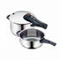SCHNELLKOCHTOPFSET 4,5+3 l - Edelstahlfarben, Design, Metall (4,5cm) - WMF SCHNELLKOCHTOPFSET 4,5+3 l - Edelstahlfarben, Design, Metall (4,5cm) - WMF