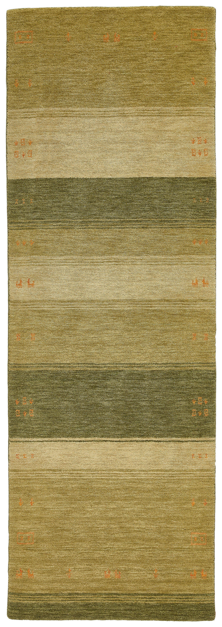 Cazaris Läufer Edition Alkatif Nomad Grün 80x250 cm