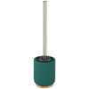 WC-BÜRSTENGARNITUR - Chromfarben/Dunkelgrün, Basics, Keramik/Kunststoff (10,2/40/10,2cm) - Sadena