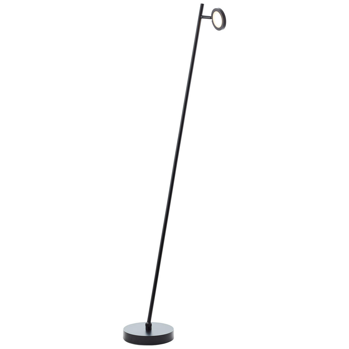 LED-STEHLEUCHTE 24,6/135/20 cm   - Schwarz, KONVENTIONELL, Kunststoff/Metall (24,6/135/20cm) - Brilliant