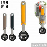 ŽLICA ZA SLADOLED URBAN LIVING  - crna/tamno žuta, Basics, metal/plastika (21cm)