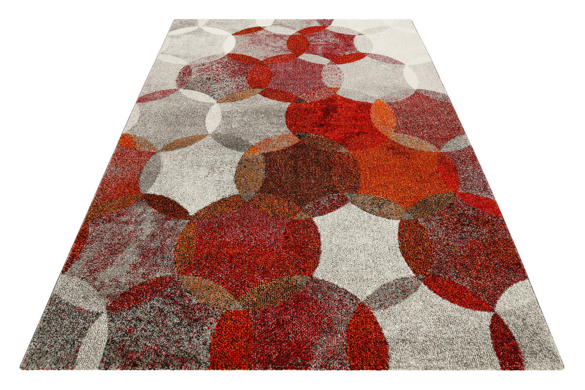 WEBTEPPICH 133/200 cm ESP-21627-112 Rot, Dunkelrot, Weinrot, Rotbraun  - Rotbraun/Rot, KONVENTIONELL, Textil (133/200cm) - Esprit