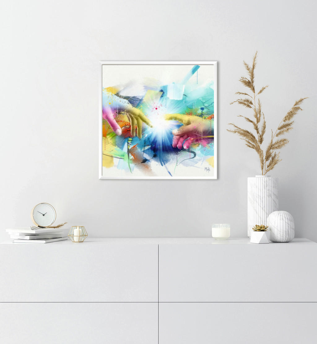 KUNSTDRUCK 30/30 cm  - Multicolor, Basics, Papier (30/30cm) - Monee