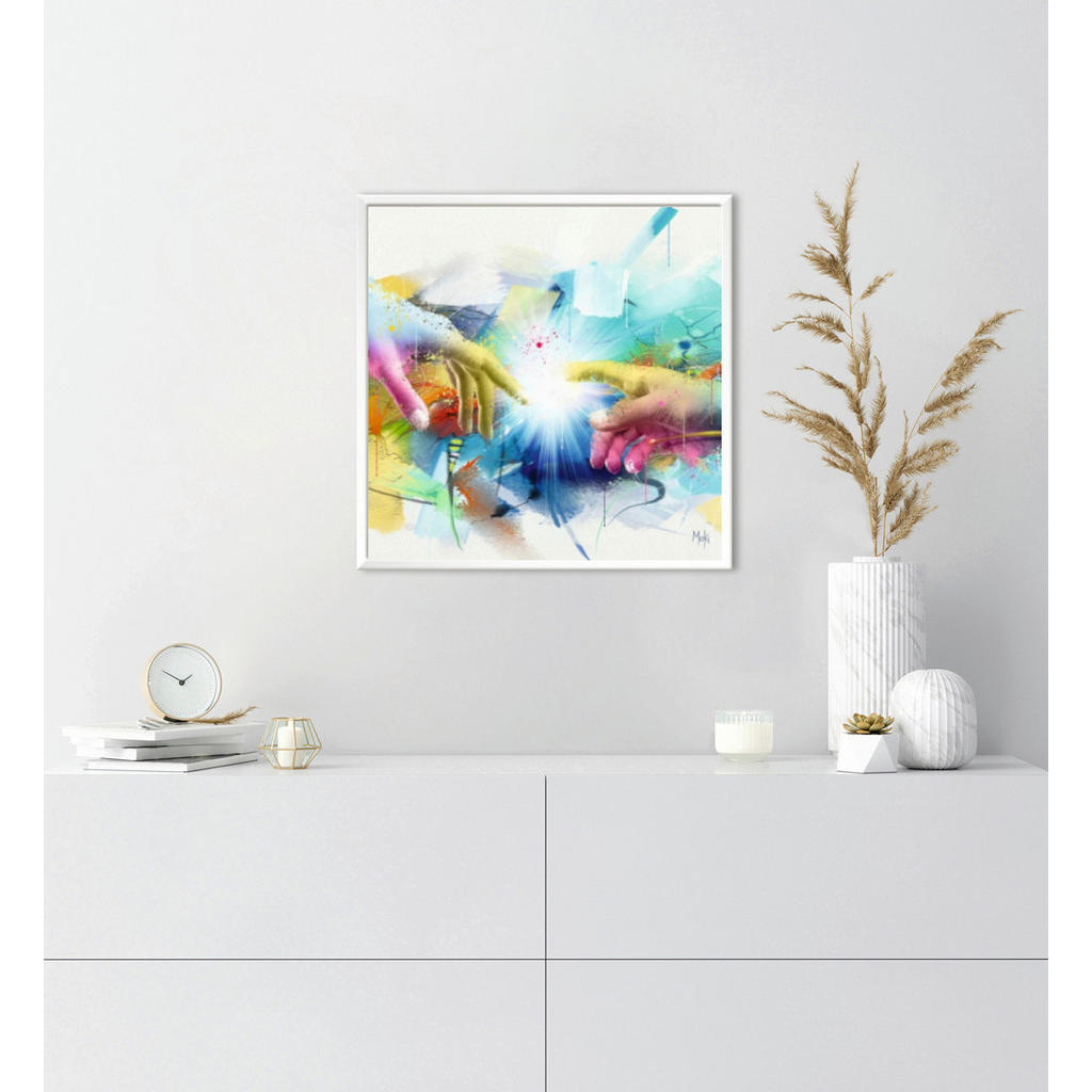 Thumbnail - Monee Kunstdruck Michel-Ange, Mehrfarbig, Papier, quadratisch, 30x30 cm, Made in Germany, Bilder und Zubehör, Wandbilder...