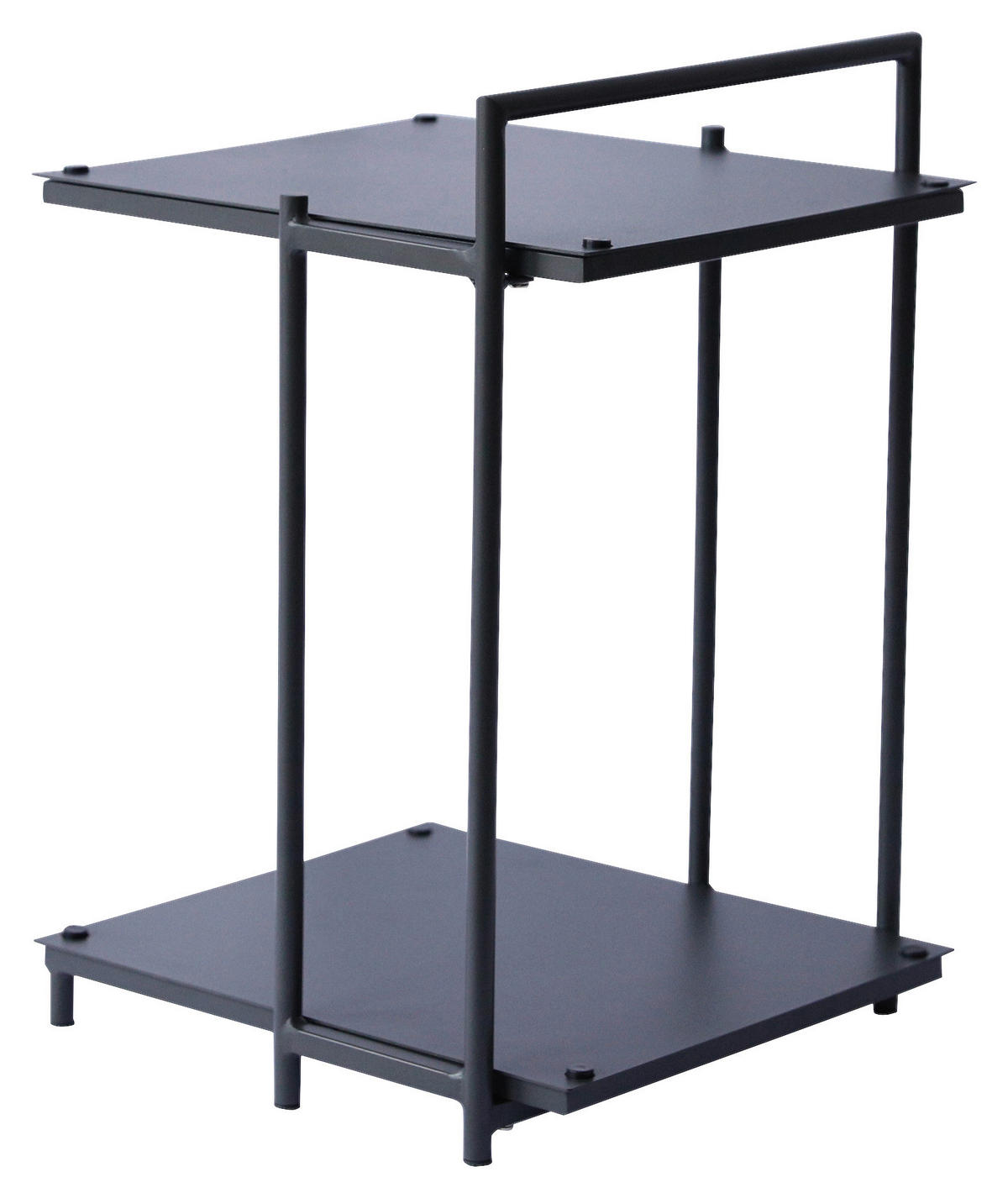 BEISTELLTISCH 40/42/60 cm Anthrazit rechteckig  - Anthrazit, Design, Metall (40/42/60cm) - Xora