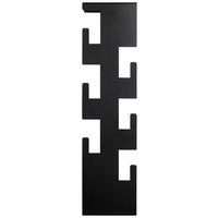 WANDGARDEROBE Schwarz  - Schwarz, Design, Metall (15/60/8cm)