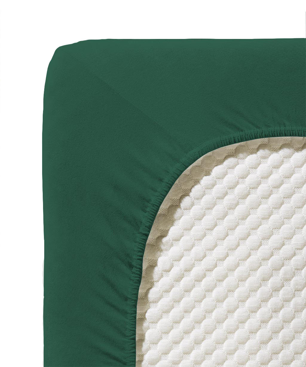 SPANNBETTTUCH Jenny C Single-Jersey  - Waldgrün, Basics, Textil (100/200cm) - Fleuresse
