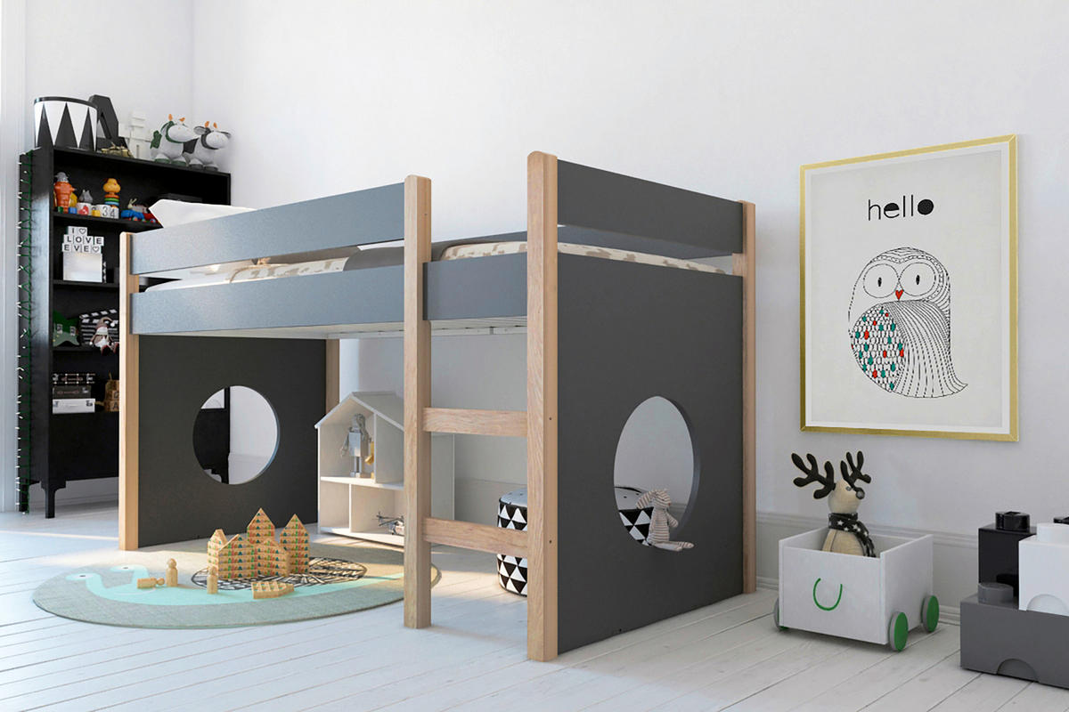 BETTSEITEN  in  - Grau, Design, Holzwerkstoff (90/90/2,5cm) - Livetastic