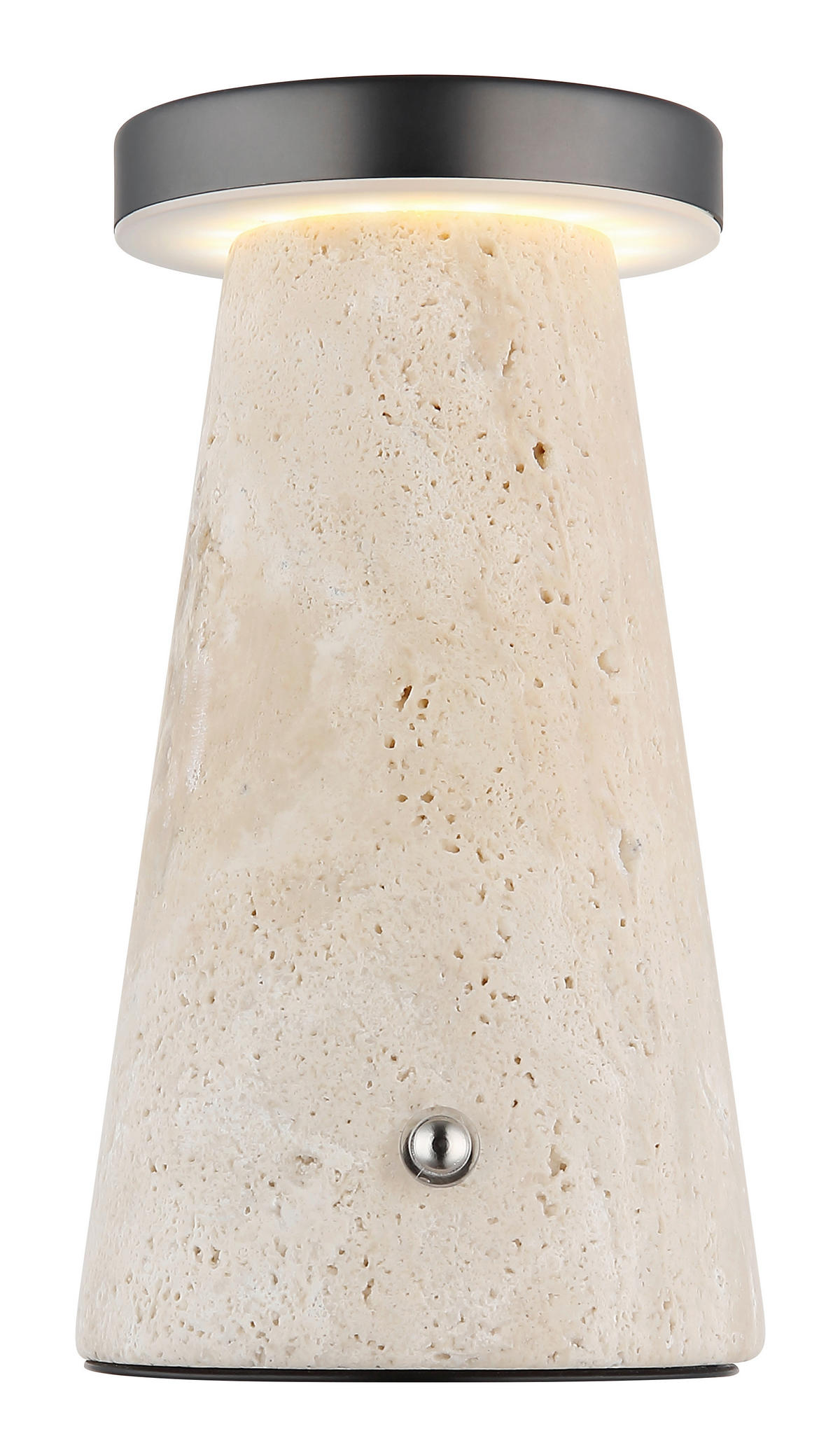 STOLNÍ LAMPA NA BATERIE, dotykový stmívač, 9/16 cm  - bílá/šedá, Design, kov/plast (9/16cm) - Globo