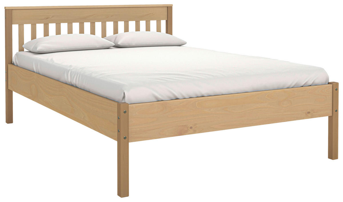 BETT 140/200 cm  in Eichefarben  - Eichefarben/Naturfarben, MODERN, Holz (140/200cm) - MID.YOU