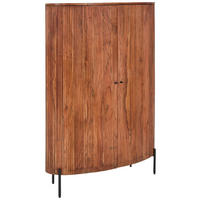 HIGHBOARD  in 100/144/42 cm  - Goldfarben/Schwarz, Design, Holz/Metall (100/144/42cm) - Livetastic