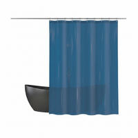 DUSCHVORHANG ROMANA 180/180 cm  - Dunkelblau, Basics, Kunststoff (180/180cm) - MSV