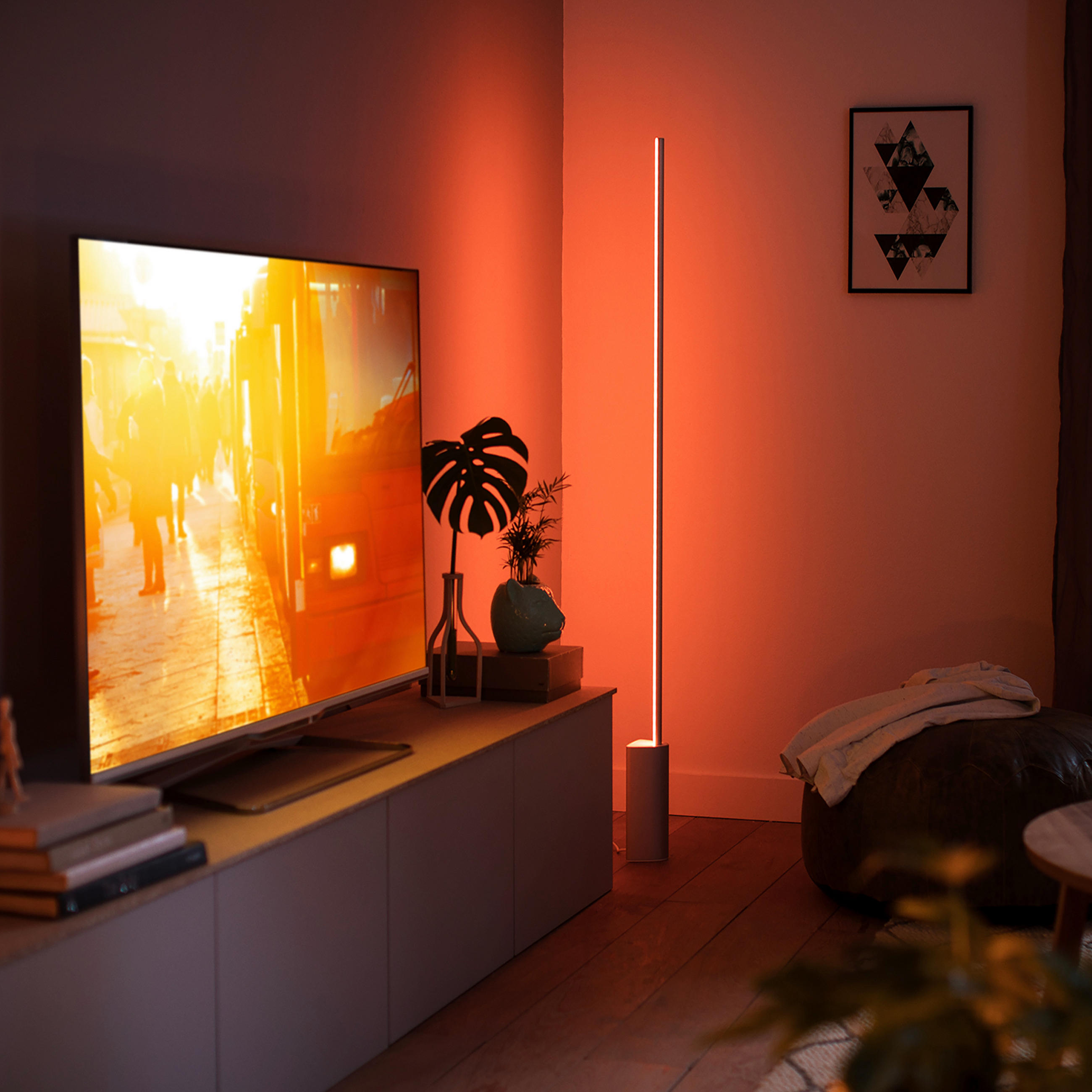 LED-STEHLEUCHTE - Weiss, Design, Metall (11/145,8cm) - Philips HUE
