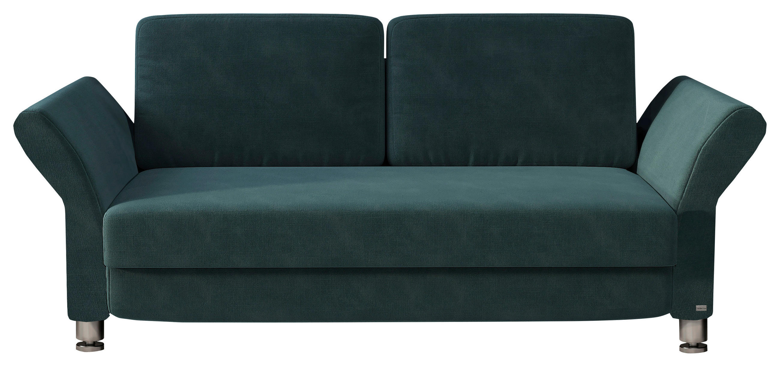 SCHLAFSOFA Flachgewebe Petrol  - Chromfarben/Petrol, Design, Textil (160/84/96cm) - RUF Betten
