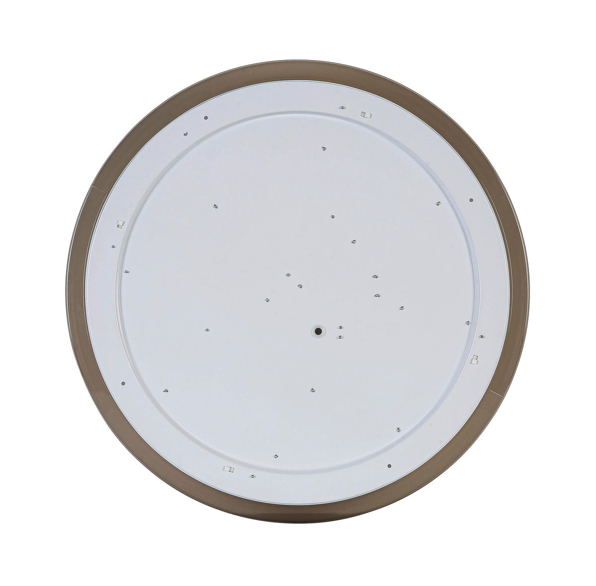 LED MENNYEZETI LÁMPA - áttetsző/fehér, Trend, műanyag/fém (50/9cm) - Novel