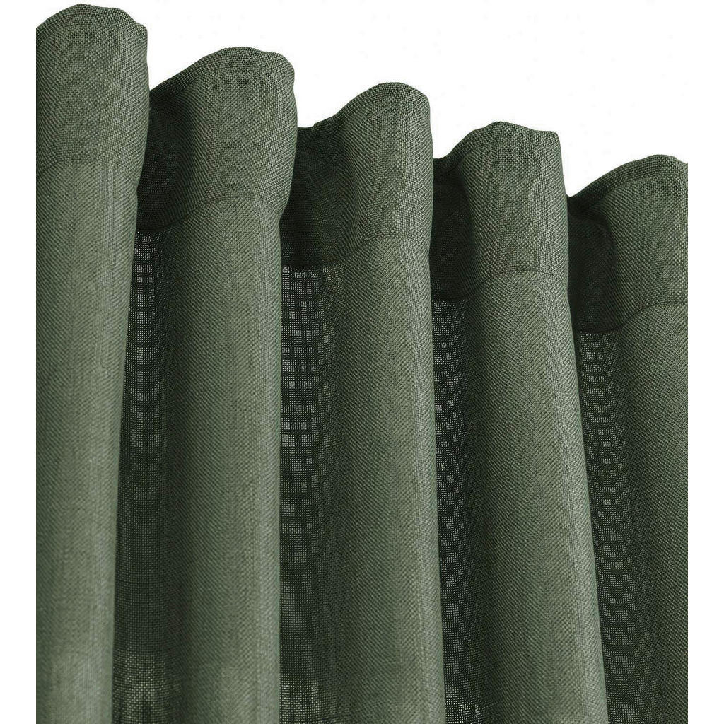 Thumbnail - Svanefors Fertigvorhang Cecil, Grün, Textil, Uni, 145x320 cm, Wohntextilien, Gardinen & Vorhänge, Fertiggardinen, Fertig...