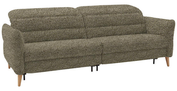 2-SITZER-SOFA in Webstoff Grün - Eiche Bianco/Grün, Design, Holz/Textil (234-262/85-106/98-112cm) - Dieter Knoll