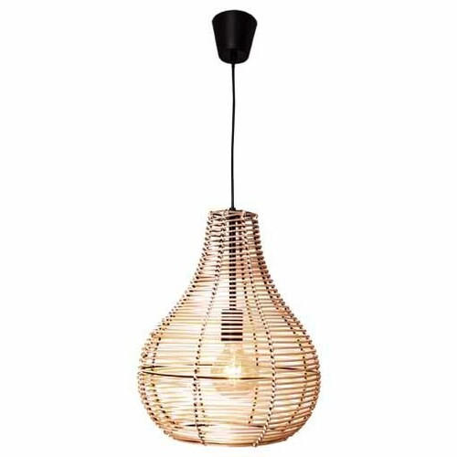 HÄNGELEUCHTE GRANADA - Naturfarben/Nickelfarben, Natur, Naturmaterialien (36/45cm) - By-Rydens