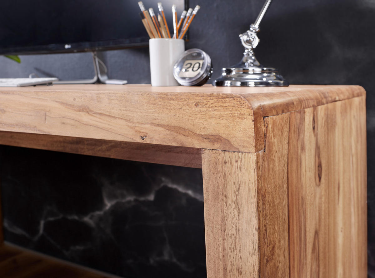 SCHREIBTISCH 160/80/76 cm  in Akaziefarben  - Akaziefarben, Design, Holz (160/80/76cm) - MID.YOU