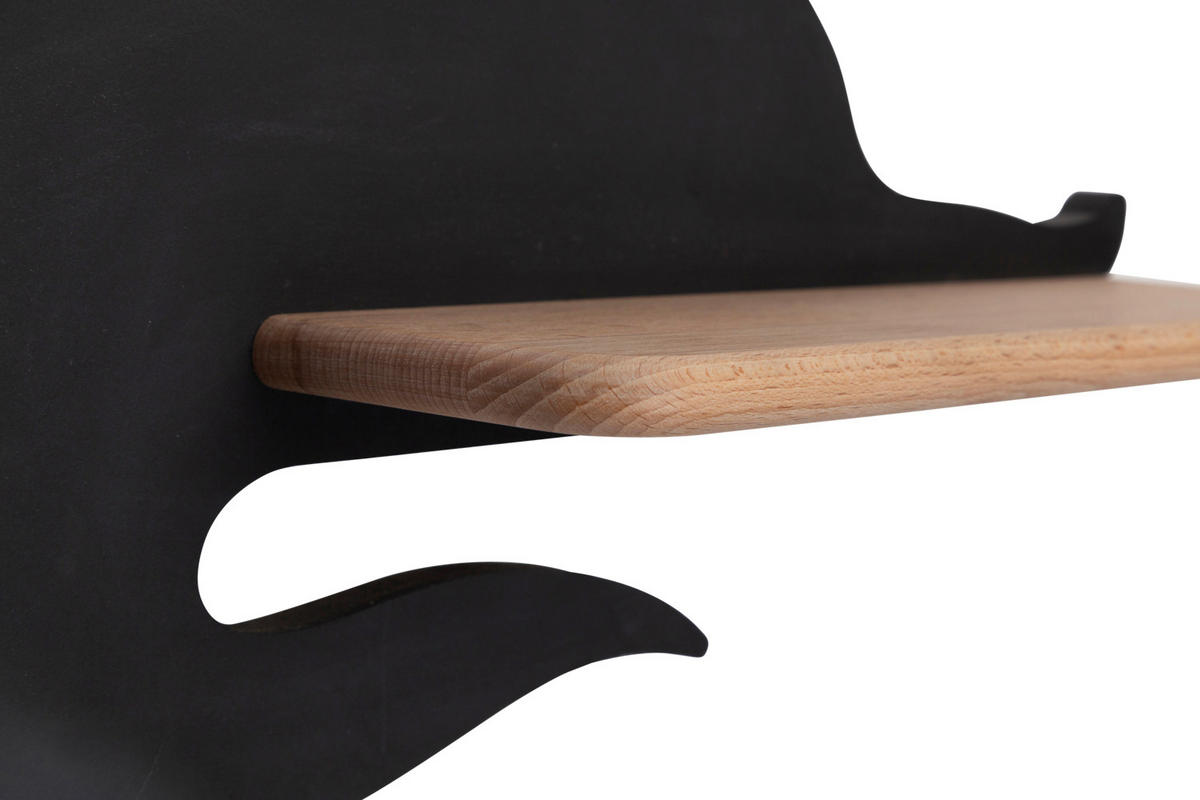 KINDERWANDLEUCHTE 36/12/26 cm   - Schwarz, Basics, Holz/Holzwerkstoff (36/12/26cm)